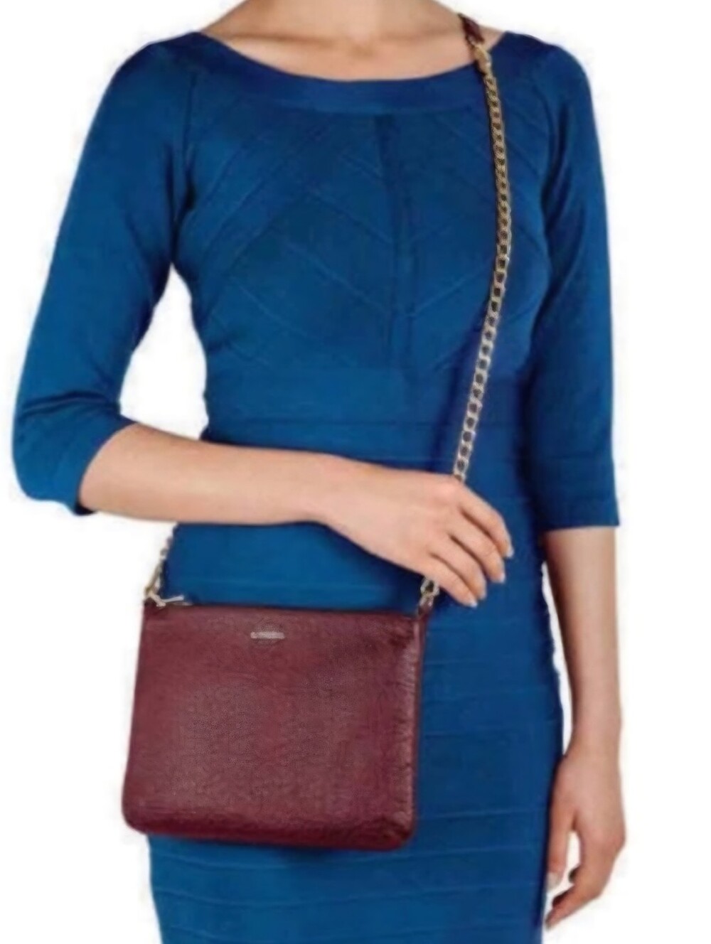 Lodis Emily 5 In 1 Convertible Crossbody Bag Rich Wine Leather Slim Handbag